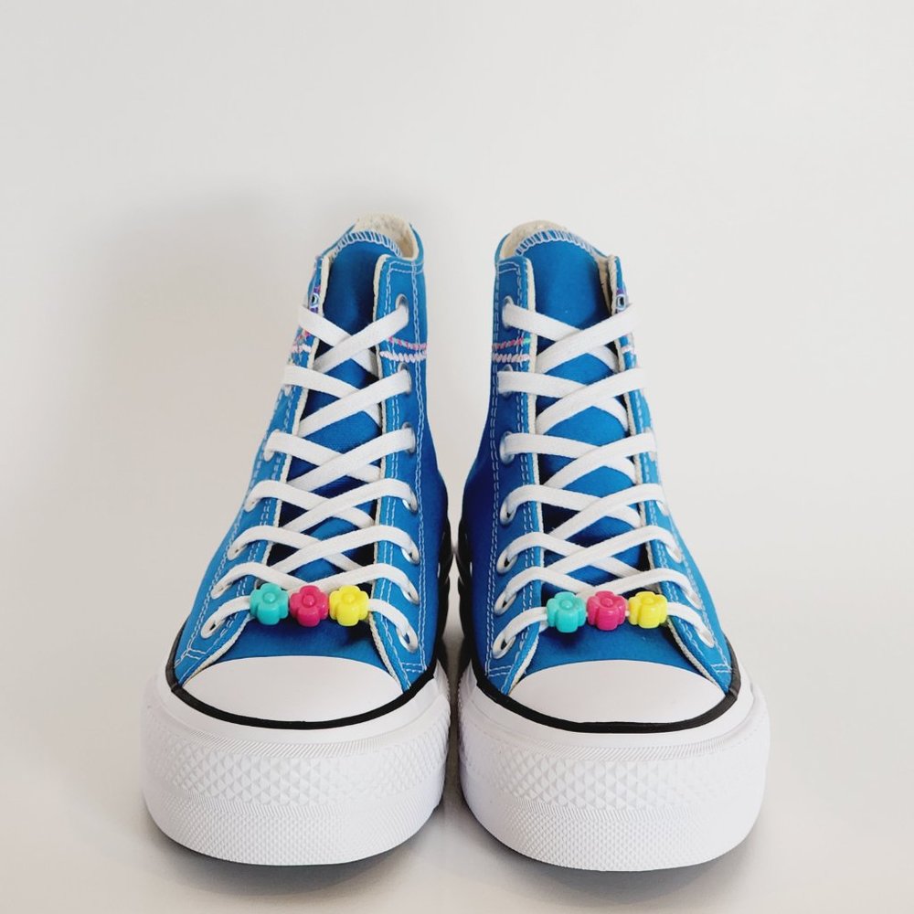 Converse CTAS Hi Lift Embroidered Bracelet Women's Platform Sneakers A06844C NWT - Picture 6 of 6
